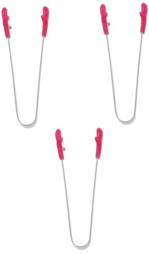 MAGICLULU 3st Küchenutensilien Küchenzange Brotzange Zange Mit Silikonspitze Lebensmittelzange Für Die Küche Küchengerät Edelstahlzange Food-clip Kleine Werkzeuge Rutschfest Klemme