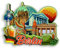 Quwsne Kühlschrankmagnet Berlin Deutschland Kühlschrankmagnet Stadt Reise Souvenirs Touristengeschenke 3D klassische Sehenswürdigkeiten handgefertigt Handwerk Heimdekoration -1168, QS-WC-1168