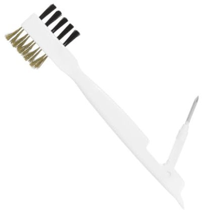 MAGICLULU Gasherd-scheuerbürste Kochfeld-reinigungsbürste Lücken-reinigungsbürste Für Küche Mit Stahlnadel Und Schaufel Ergonomischer Griff Hochwertige Materialien Langlebig