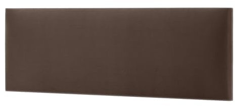 Meblowa1, Wandpaneele Samt Weich Gepolstert, Polsterpaneel Rechteck, Samt Paneele Wandkissen, Modernes Design für Wohnzimmer & Kinderzimmer, Öko-Tex Zertifiziert, Braun, 60x20 cm