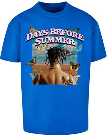 MT Upscale Mt1840-days Before Summer Oversize Tee T-Shirt, Cobalt Blue, S
