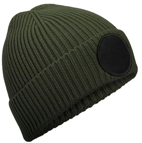 Beechfield B332 Runde Fashion Patch Beanie Mütze