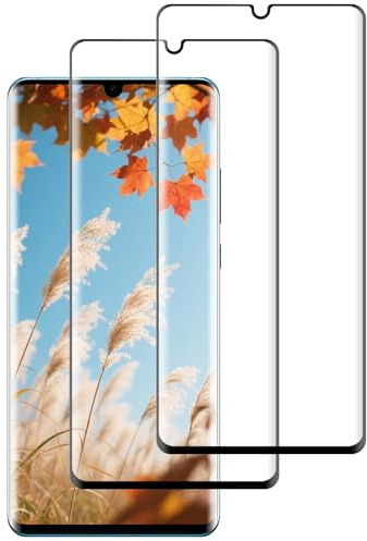 Supershieldz Panzer Schutz Glas für Huawei P30 Pro, 3D-Vollständige Schutzfolie, Anti-Kratzen 9H Härte Panzerfolie, HD Klar Displayschutz, Anti-Bläschen - 2 Stück