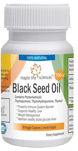 Capsules d'huile de graines noires Nigella Sativa Thymol Immunitaire Booster Perte de poids