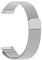 Amzpas Edelstahl Mesh Uhrenarmband 22mm 20mm 19mm 18mm Metall Ersatz Armband Magnetverschluss Smartwatch Schnellverschluss Watch Uhren Ersatzband Für Damen Herren(18mm,Silber)