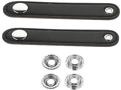 QUMIIRITY 2 Stück Akkordeonbalgriemen Aus Leder Schwarz Mit Schnalle Atmungsaktiv Und Leicht Praktisches Akkordeon Zubehör Für Training Und Auftritte