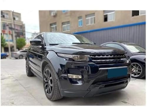 RUIHAHA Auto Front Kühlergrill Tuning Zubehör für Range Rover Evoque 2012-2019, Schwarz, Acrylnitril-Butadien-Styrol