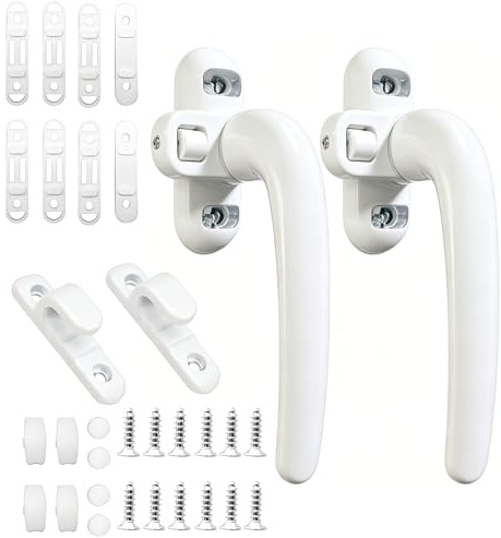2 Pezzi Maniglie per Finestra, Maniglie per Finestre in Alluminio