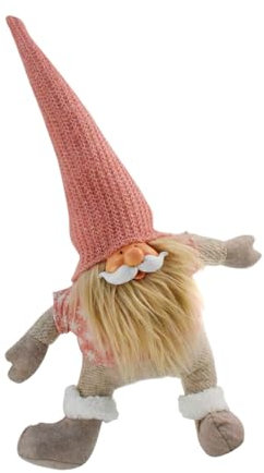 FIRSTXIU Figurine de nain sur pied - Poupée debout faite à la main - Décoration de Noël pour la maison et le jardin