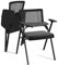 Wohenster Konferenzstuhl klappbar klappstuhl Konferenz Schreibtischstuhl Faltstuhl Schulungsstuhl mit Schreibtafel Armlehne Bürostuhl Ergonomisch Schwarz Klappstühle Gepolstert 1 Stuhl Besucherstuhl