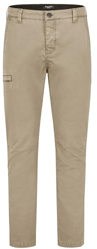 Sublevel Herren Chino Cargo Hose mit Seitentasche und Gürtelschlaufen