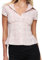 CheJooe Camicetta a tunica da donna a quadri con bottoni e scollo a V camicie increspate slim fit tinta unita colletto con risvolto a maniche corte top da donna Y2k camicia casual estiva, A-rosa, M