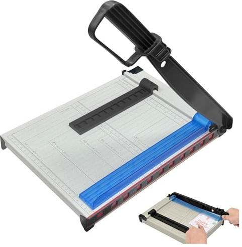 Taglierina per carta, formato A4, taglierina per carta, metallo, multifunzione, per carta, etichette, foto, formato A4
