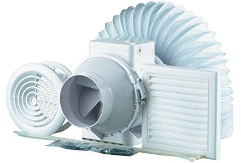 Blauberg UK Turbo - Bathroom Shower Fan Kit 100mm with Timer