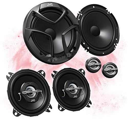 Mediadox Front/Heck 16,5cm/10cm Auto Lautsprecher/Boxen/Speaker Komplett-Set von JVC kompatibel für OPEL (II)