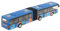 Fenteer 1:64 Legierung Reibungsgetriebenes Gelenkbus Zurückziehen Spielzeugauto Bus Spielzeug, Tolles Geschenk, Blau