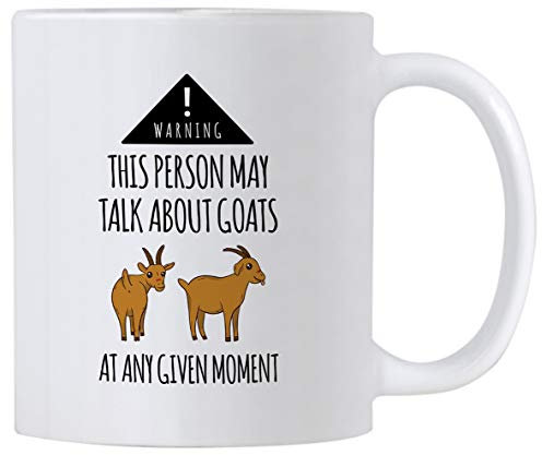 Casitika Goat Farmer Gifts This Person May Talk About Goats At Any Given Moment Cup Tasse à café Pygmy Chèvre Cadeau ou Décoration pour les agriculteurs et les amateurs de chèvre.
