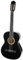 Almeria CG-390, 4/4 Konzertgitarre, Schwarz, Hochglanz Finish, Massive Linde Decke, Selected Hardwood Hals, Composite Griffbrett, 19 Bünde, 650 mm Mensur, Chrom Hardware