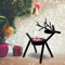Belle Vous 6 Pack Tea Light Candle Holders - Reindeer Tealight Holder for Christmas Decorations - Black Metal Candle Holder for Xmas, Holiday Table Décor, Mantle, Fireplace, Living Room and Bedroom