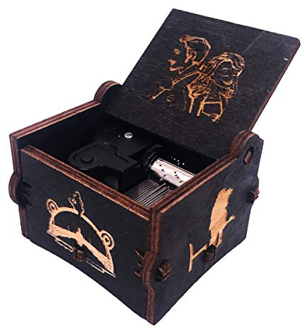Youtang Lalaland Spieluhr aus geschnitztem Holz, Uhrwerk-Mechanismus, Geschenk für Weihnachten, Geburtstag, Valentinstag