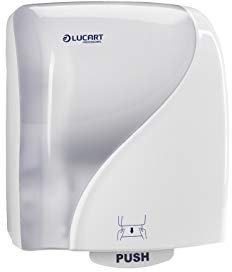 Lucart Identity 892300 - Automatisch schneidender Papiertuch Spender, weiß