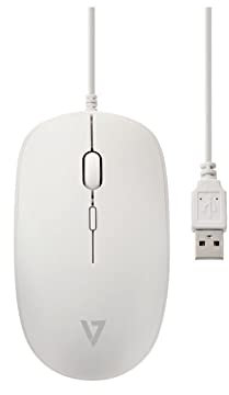 V7 USB Optical Mouse Weiss TÜV-GS PERP