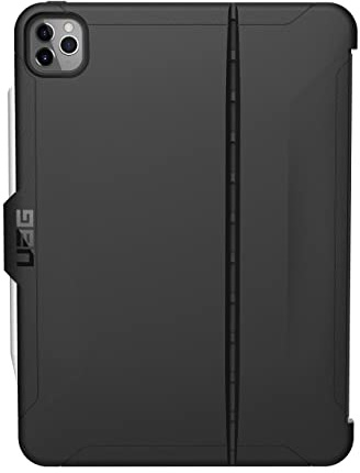 Urban Armor Gear Scout Hülle für Apple iPad Pro 11'' Zoll (2020 & 2018) nach US-Militärstandard [4. & 3. Generation, benötigt Apple Smart Keyboard Folio, Stifthalter] - schwarz