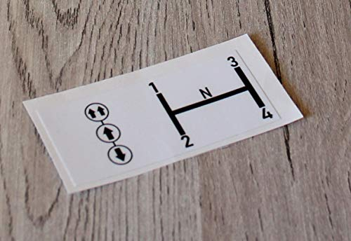 IHC Schaltschema Aufkleber Traktor Label Sticker