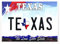 World By Shotglass Dekorativer Magnet für Texas-Kennzeichen, 6,3 x 8,9 cm, einfacher Stil, 1 Stück