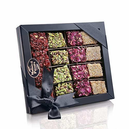 Palanci | Dolci Vegani | Mix di dolci turchi 490 gr | Premium Lokum dal 1870 | Delizia turca | vegano | Jelly Fruit 4 varietà | snack vegani | Mix di caramelle, mix di caramelle