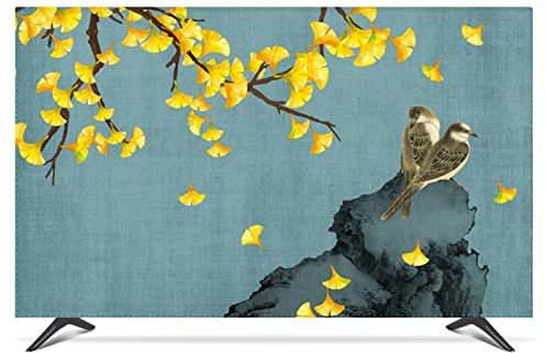 DRILLYR Indoor TV Dust Cover - 22-80inch Smart LCD TV Screen Protector Waterproof Television Protector for Bedroom Living Room Decoration,55inch