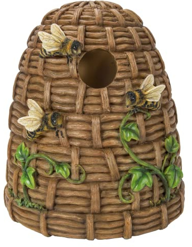 Vivid Arts Realistic Beehive Birdhouse | Resin Home or Garden Decoration | XBC-BH44-D