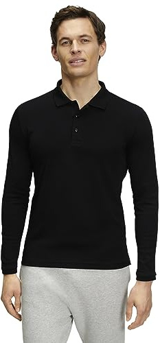 FALKE Herren Basic Polo Shirt Longsleeve Poloshirt weich hautfreundlich bequem sehr leicht atmungsaktive Baumwolle 1 Stück | aus hochwertiger Pima-Baumwolle