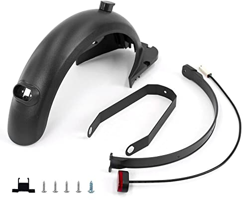 XBERSTAR Hintere Kotflügel Set Kompatibel mit Ninebot Max G30 Elektroroller Hintere Schutzblech Scooter Kotflügelhalterung Scooter Ersatzzubehör (Schwarz)