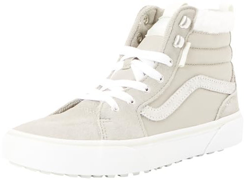 Vans Filmore Hi VansGuard Sneaker, Suede/Nylon Drizzle/White, 38 EU