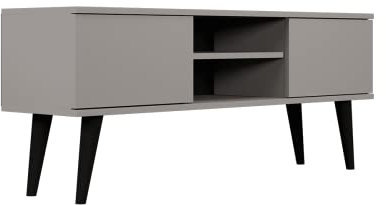 Kocot - Tv Schrank Grau - Regal für Fernseher - Fernsehunterschrank - Tv Lowboard Skandinavisch - Fernsehschrank - Fernsehtisch - Tv Möbel - Tv Kommode - Tv Schrank 120 cm