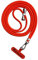 Bigcousin Universale Handykette,Handyband passend für Standard Handyhülle,Kette zum Umhängen mit Pad Handy Lanyard,verstellbar und abnehmbar,Orange rot