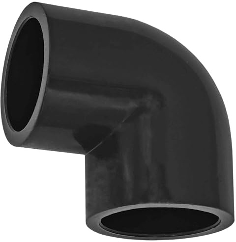 MegaHaustechnik Klebefitting aus Kunststoff PVC, Winkel 90 Grad, 40mm | Für Rohr-Außendurchmesser 40mm, zum Verkleben, Trinkwasser geeignet, Druck 16 Bar