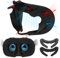 Hibloks Face Cover Pad Facial Interface Compatible with Meta/Oculus Quest 3 Accessories, Air-Circulation Design,Comes with soft breathable ice silk cotton and PU mask replacement pad(Fan Not Included)