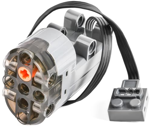 HOTUT Servo Motor Function, Elektrisch Spielzeug Motor, Power Function Zubehör Kompatibel mit Technik Zug, Für Technik Ferngesteuertes Elektro Zusammengebauter Baustein