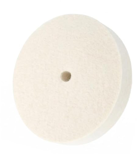 JUNLIXN 6 Inch Soft Wool Felt Buffing Wheel with 5/8 Arbor Hole | 6 Premium Soft Felt Fine Buffing Wheels for Jewelry, Aluminum, Metal, Steel, Silver, Gemstone, for Grinder