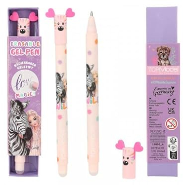 Depesche TOPModel 1 Stück Radierbarer Gelstift, Geschenke für Mädchen, Künstlerzubehör