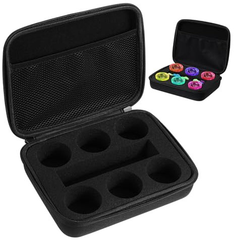 CIYODO Yoyo Aufbewahrungstasche Für Reisen Tragbarer Yoyo Halter Mit Fächern Robust Und Langlebig Schwarz