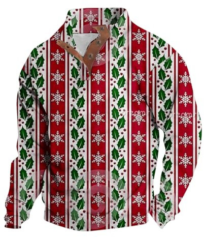 Ugly Christmas Sweater Herren Baumwolle Baumwoll Pulli Herren Warme Pullover Herren Sweatshirt Herren 54 Coole Hoodies Fuer Jungs Langarm Shirts Herren Menswear Hoodie Herren Gestreift