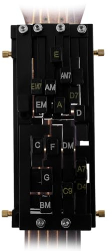 Guitar Chord Presser 16 x 9 cm Ein-Tasten-Akkordfunktion Gitarre Akkorde Hilfe Gitarre Akkord Presser Gitarre Zubehör Akkord Trainer gitarre für Anfänger zur Verbesserung Spielfähigkeiten