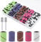 300Pcs Sanding Bands for Nail Drill, 80#120#150#180#240#Grit Sanding Bands with 2Pcs 3/32” Nail Drill Bits for Manicures Pedicure