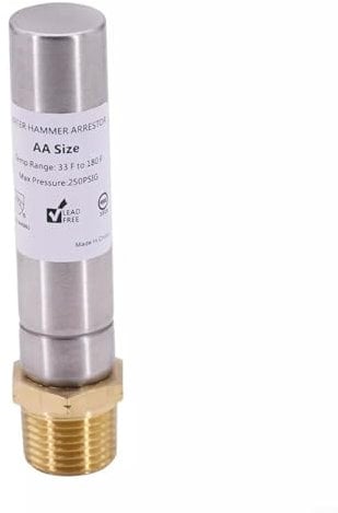 EXTRWORY 1/2 inches NPT Thread Water Hammer Arrestor Kitchen Stainless Steel Arrestor contributing to a quieter laundry environment