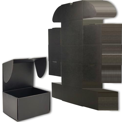 Cenoid Versandkartons Groß 300x230x150 mm Schwarz Maxibrief Warensendung Karton Versandboxen Verpackungskartons Pakete für Versand (15 Stück)