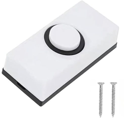 Wired Doorbell, Traditional Door Bell Wired Push Button with 2PCS Screws | Wall Mounted Weatherproof Fits Most Doorbell Chimes for Home Garage