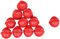 Boje Sport 10er Set Wurfball, Schlagball aus Leder, 200 g, Farbe rot - für Schulen, Vereine und Wettkämpfe, Wurfübungen, Wurftraining, Trainingswurfball, Wurftechnik